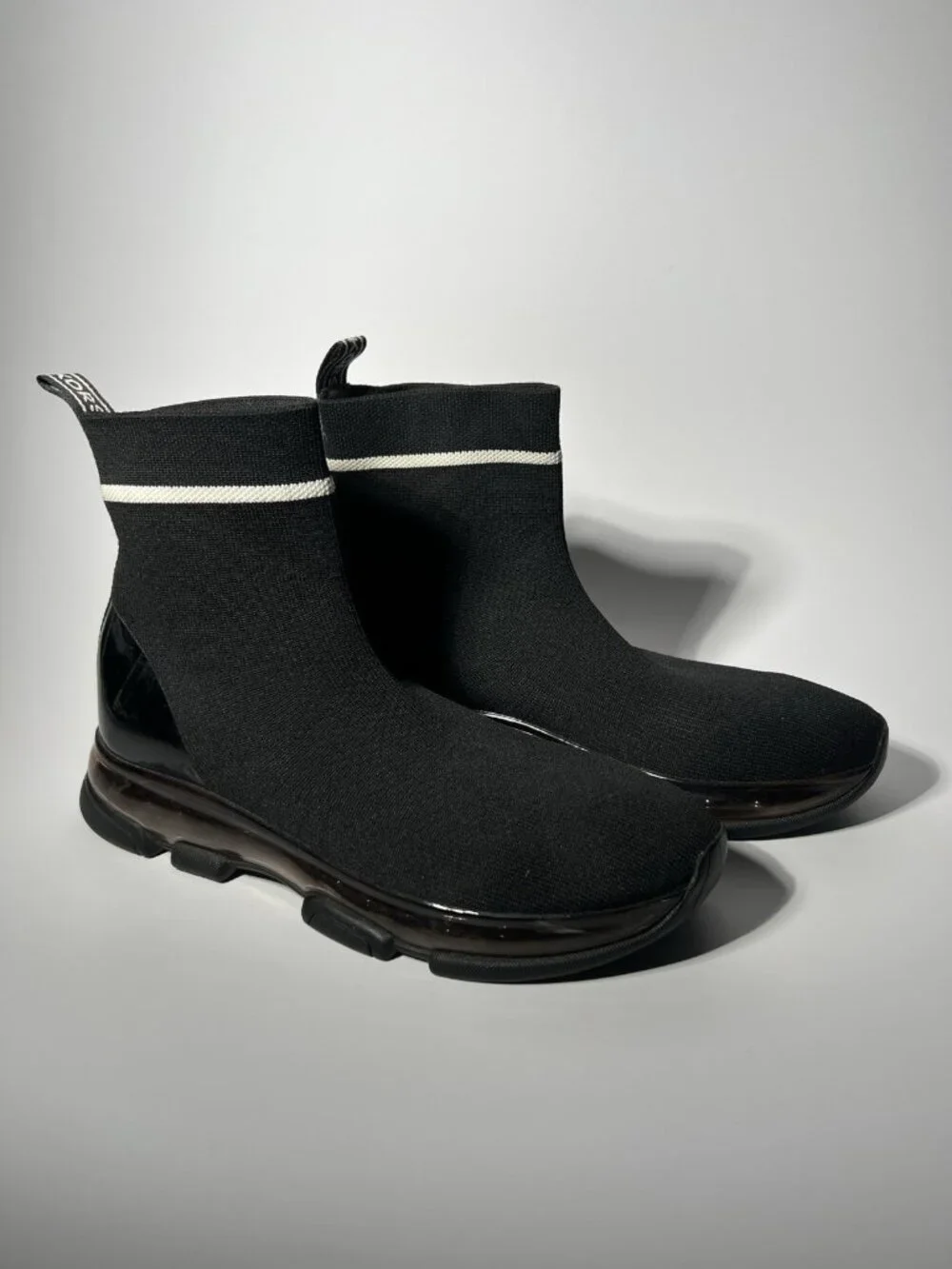 Michael Kors Women’s Knit Sock Ankle Boots Black